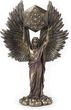 Load image into Gallery viewer, Unique Metatron Angel and Sacred Geometry Cube Statue - 2.5 lbs of Brilliance