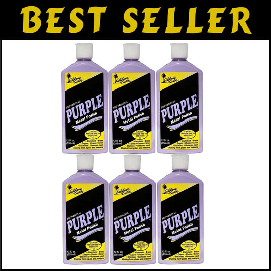 Professional Quality Purple Metal Polish - Safe for Cars, Boats & More, 15 oz
