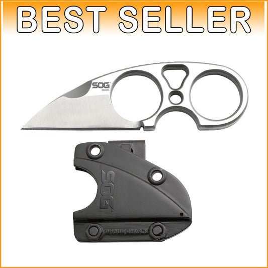 Stainless Steel Tactical Knife with Serrated Edge - Ideal for Camping & Hiking