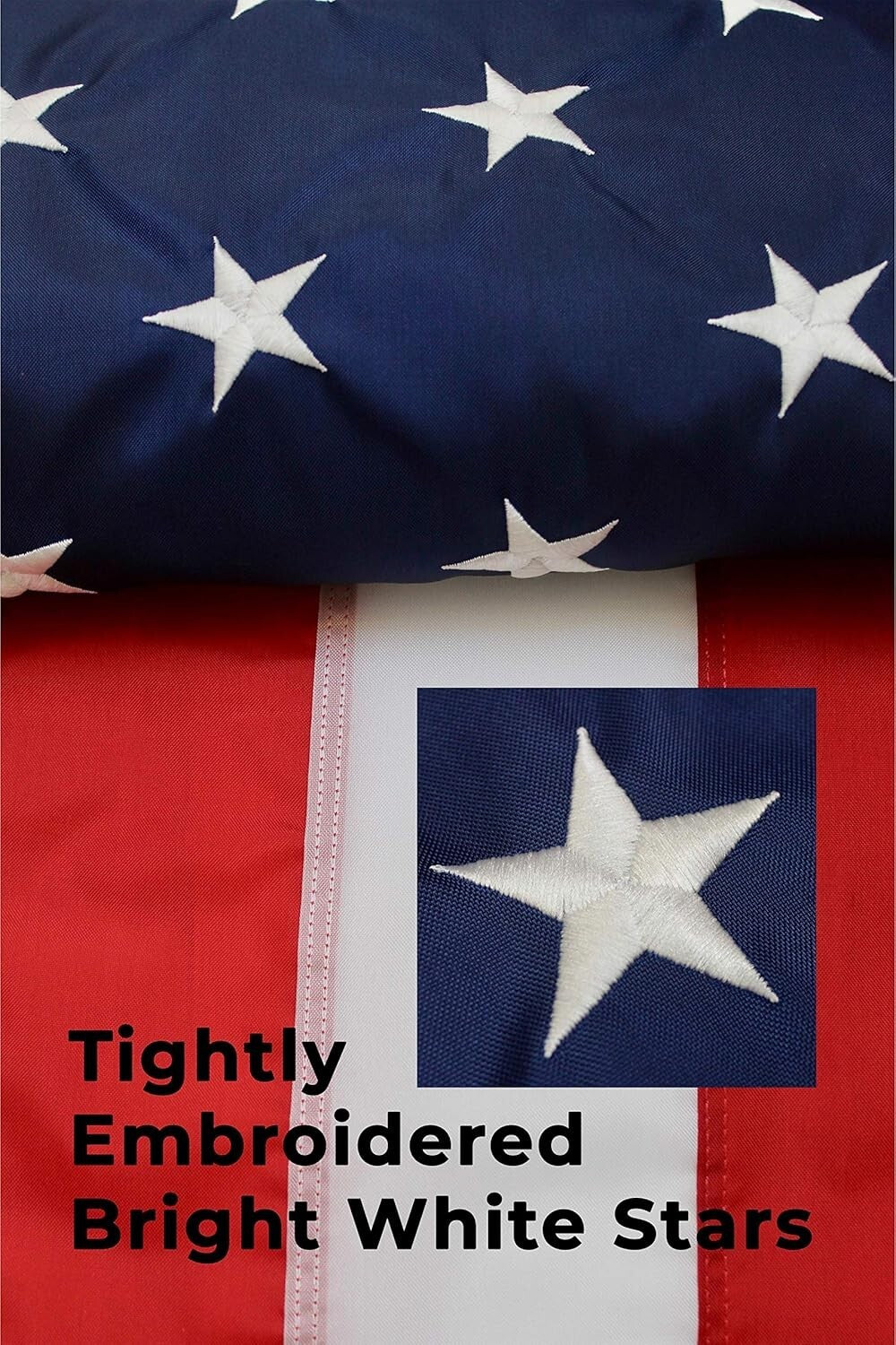 Authentic 5x8 American Flag | Made in USA, Weather-Proof, Perfect for Ceremonies