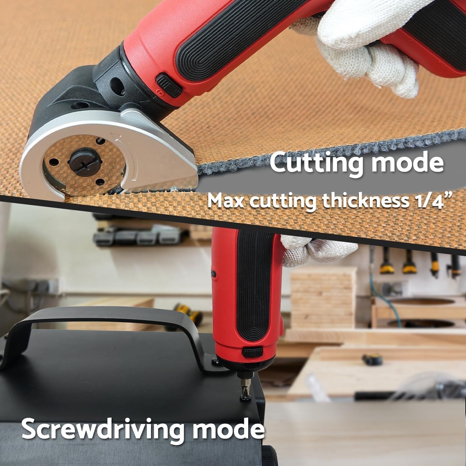 Versatile 4V Cordless Electric Scissors - Perfect for Fabric and Cardboard