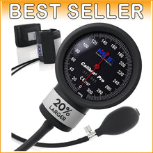 Load image into Gallery viewer, Extra Large Gauge Aneroid Sphygmomanometer with Durable Shock Guard &amp; Adult Cuff
