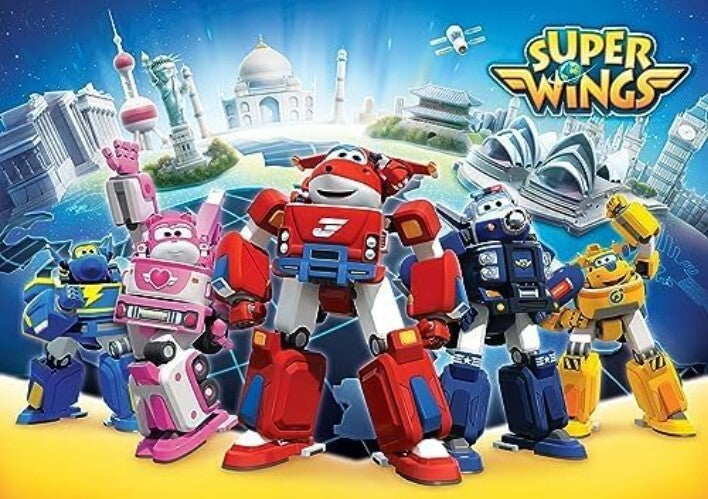 4-Pack Transforming Airplane Toys - Jett, Donnie, Paul & Astra Mini Figures