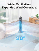 Load image into Gallery viewer, Advanced Tower Fan with 90° Oscillation - Safe, Easy-Clean Cooling Solution
