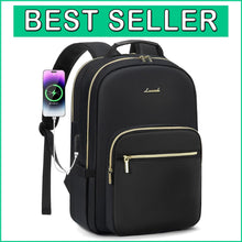 Load image into Gallery viewer, Lightweight 15.6-Inch Laptop Backpack with Anti-Theft Pocket and USB Charger