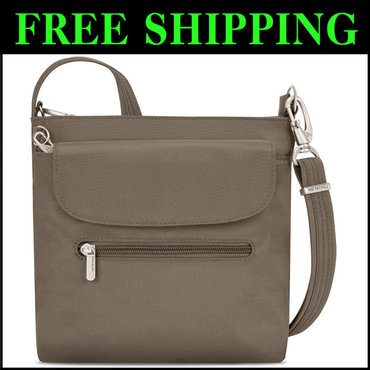 Classic Mini Anti-Theft Shoulder Bag with 5-Point Security - Unisex Design