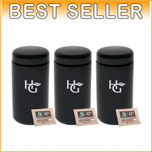 Load image into Gallery viewer, Stylish 3-Pack of Airtight Jars with UV Protection - Perfect for Spices &amp; More