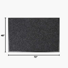 Load image into Gallery viewer, Water-Resistant 4' x 6' Charcoal Indoor/Outdoor Mat - Safe &amp; Easy to Clean