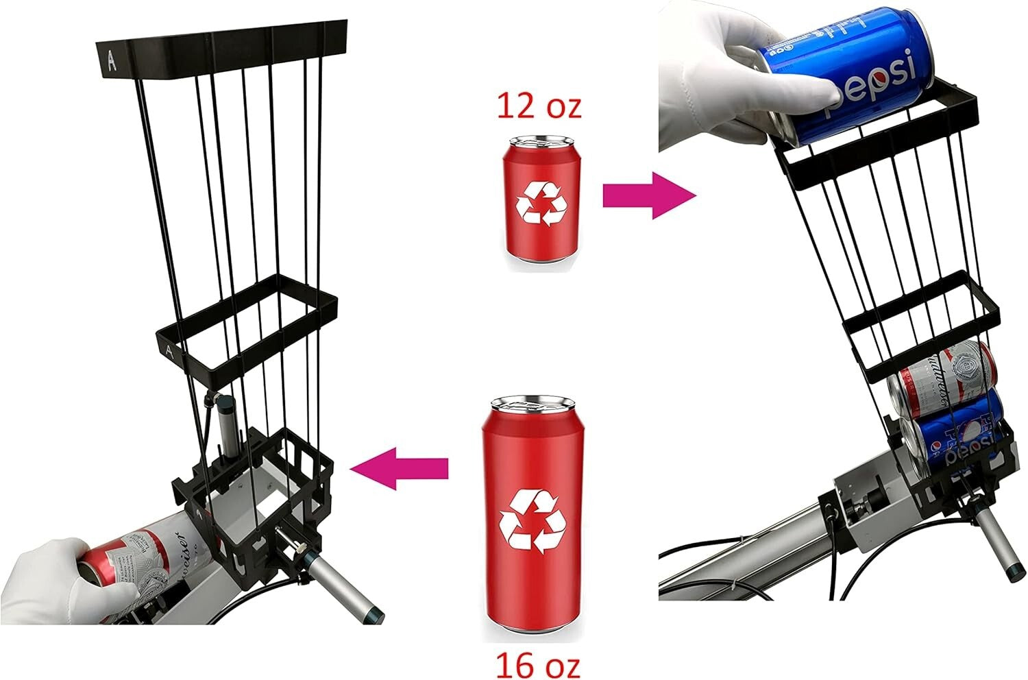 Automatic Aluminum Can Crusher with Foot Pedal - Efficient Recycling Solution