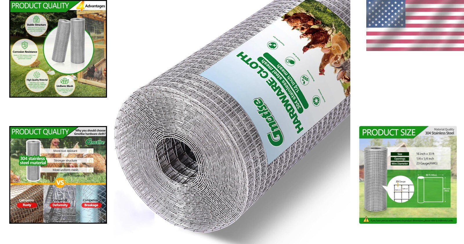 Flexible 304 Stainless Steel Wire Mesh - Essential for Garden and Home Projects