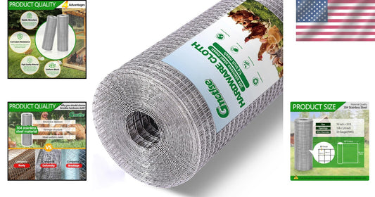 Flexible 304 Stainless Steel Wire Mesh - Essential for Garden and Home Projects