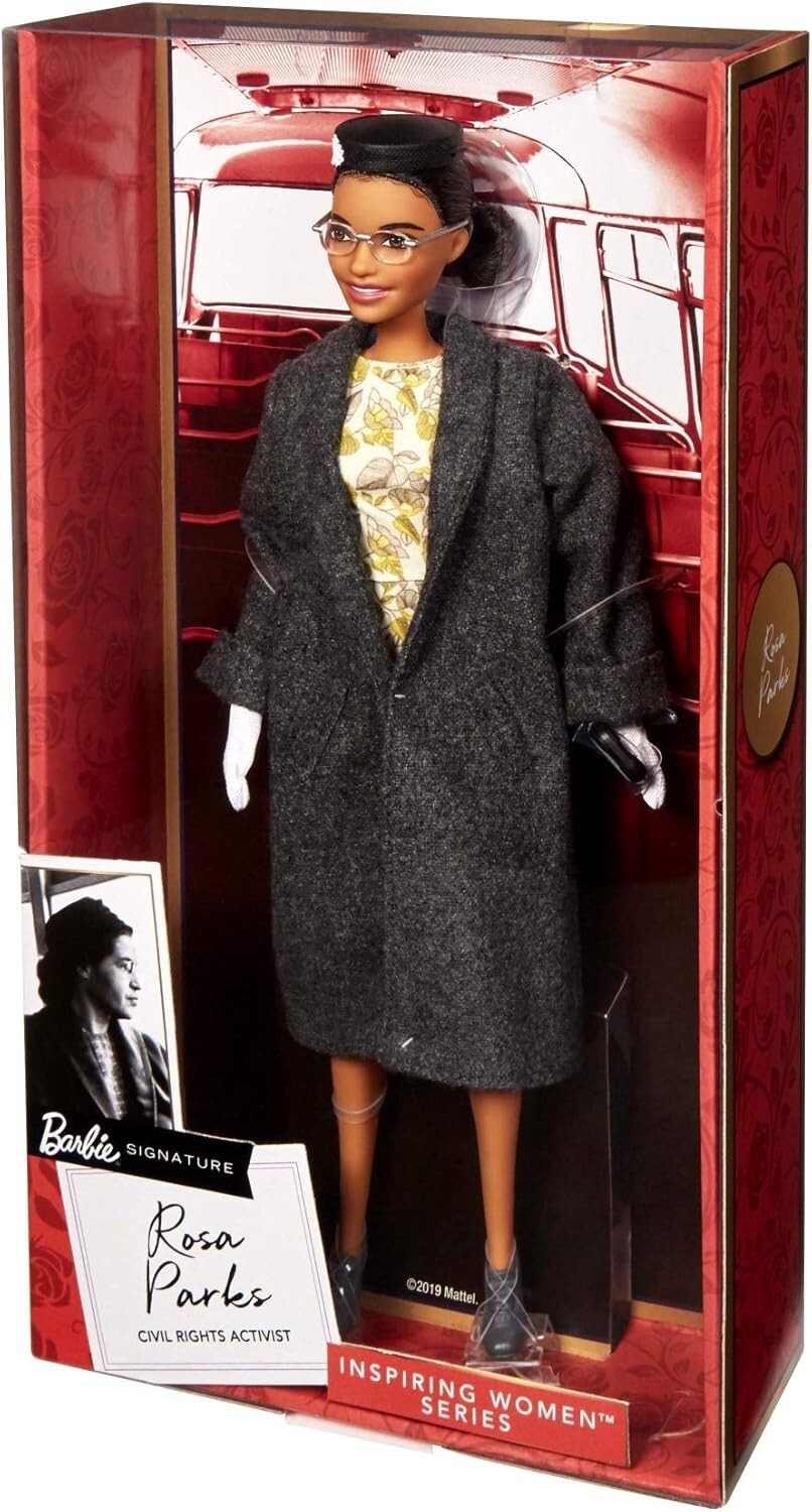 Inspiring Women Series Rosa Parks Doll with Fashion Accessories & Display Stand