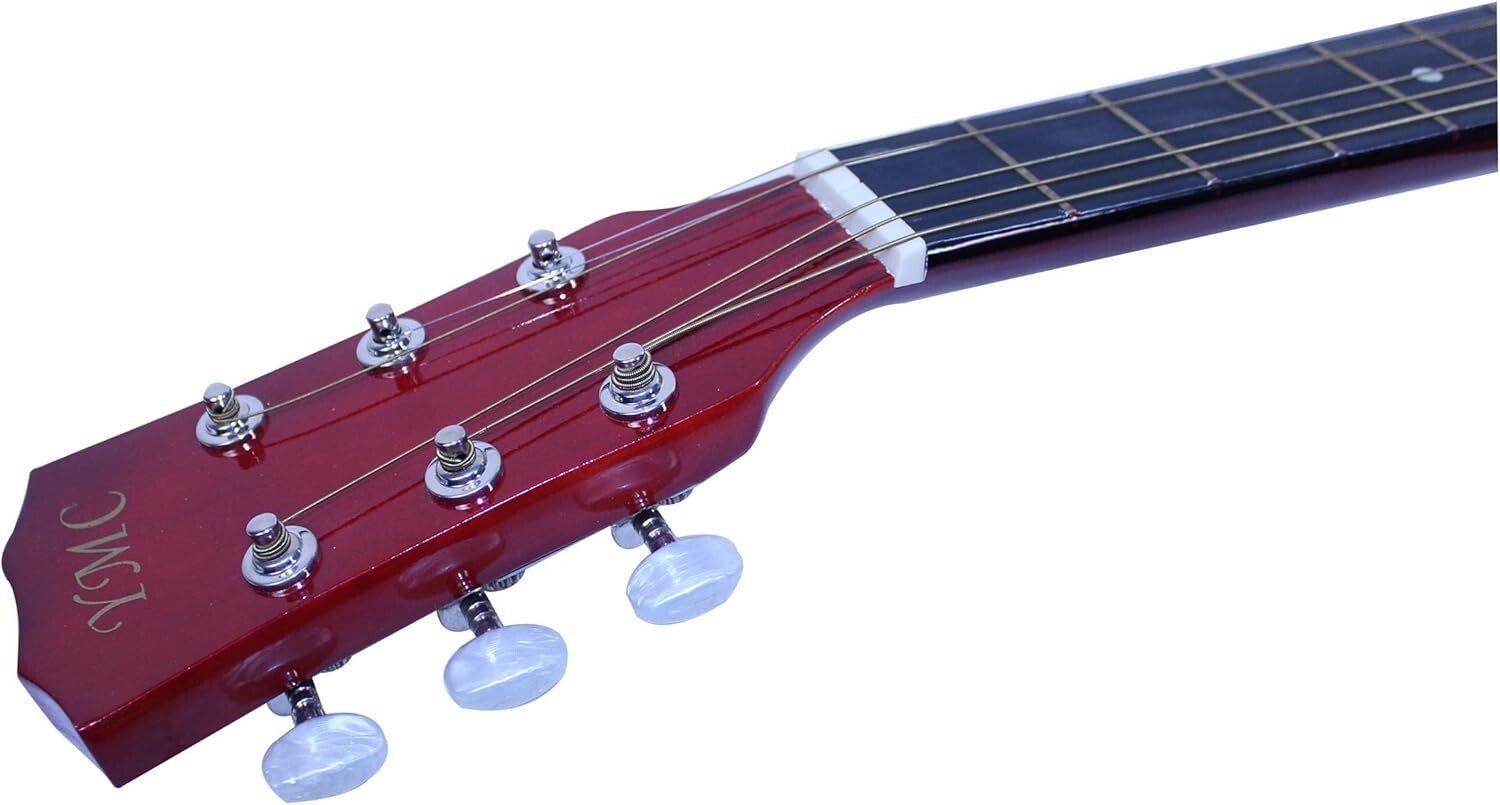 Beginner-Friendly 38" Acoustic Guitar Package - Complete with Gig Bag & Picks