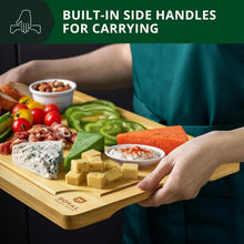 Load image into Gallery viewer, 3-Piece Bamboo Cutting Board Set - Eco-Friendly Meal Prep &amp; Serving Essentials