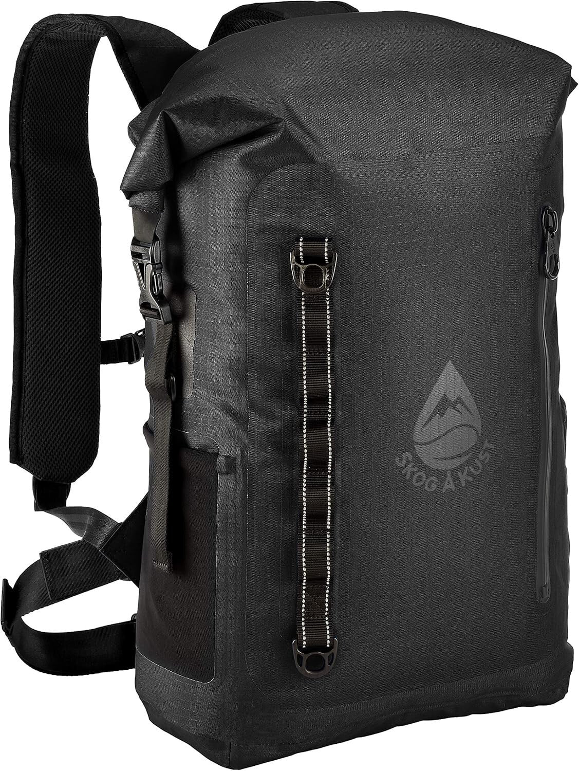 Adventure-Ready 35L Nylon Waterproof Backpack with Airtight Front Pocket