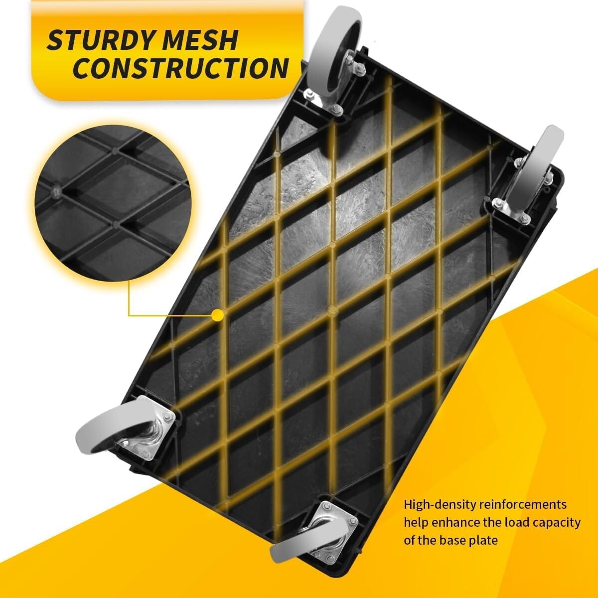 Heavy-Duty 500-lb Utility Service Cart - Two Trays & Swivel Wheels, 30"x17"