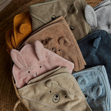 Load image into Gallery viewer, Super-Soft Organic Hooded Baby Towels 2-Pack - Perfect for Newborns &amp; Toddlers