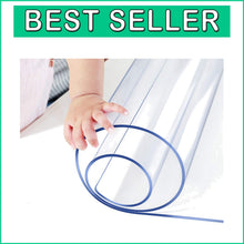 Load image into Gallery viewer, Heat-Resistant Wipeable Clear Table Topper Cover 48" x 60" for All Occasions