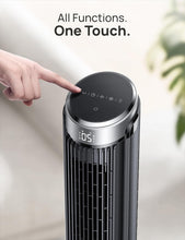 Load image into Gallery viewer, Compact 40" Oscillating Floor Fan with Remote - Silent 26ft/s Cooling Efficiency