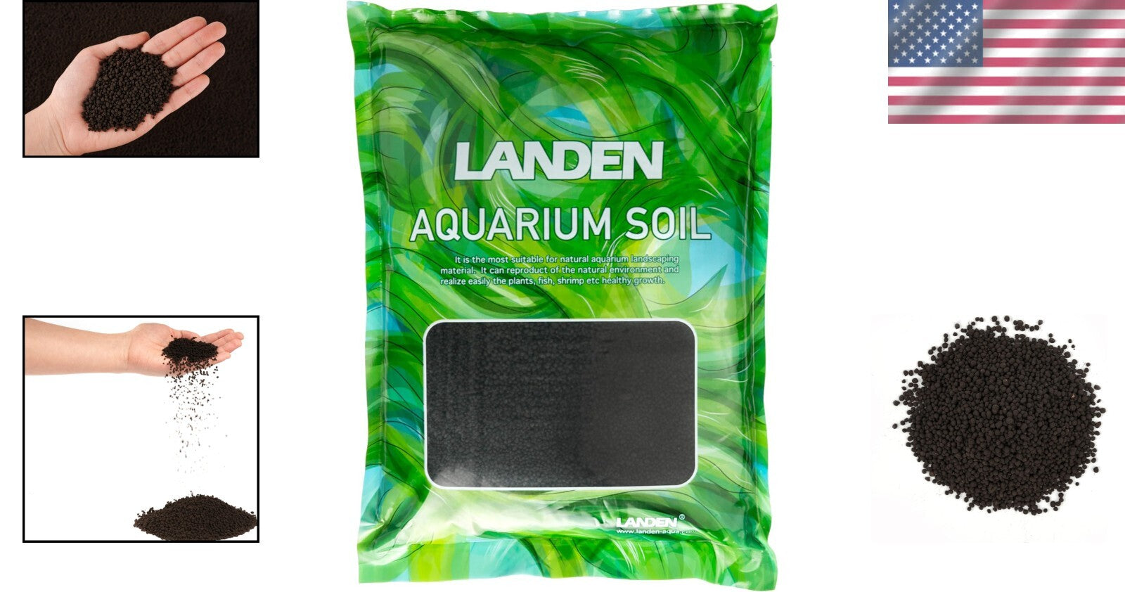 Premium 10lbs Black Aqua Soil - Natural Clay Gravel for Aquatic Plants & Shrimp