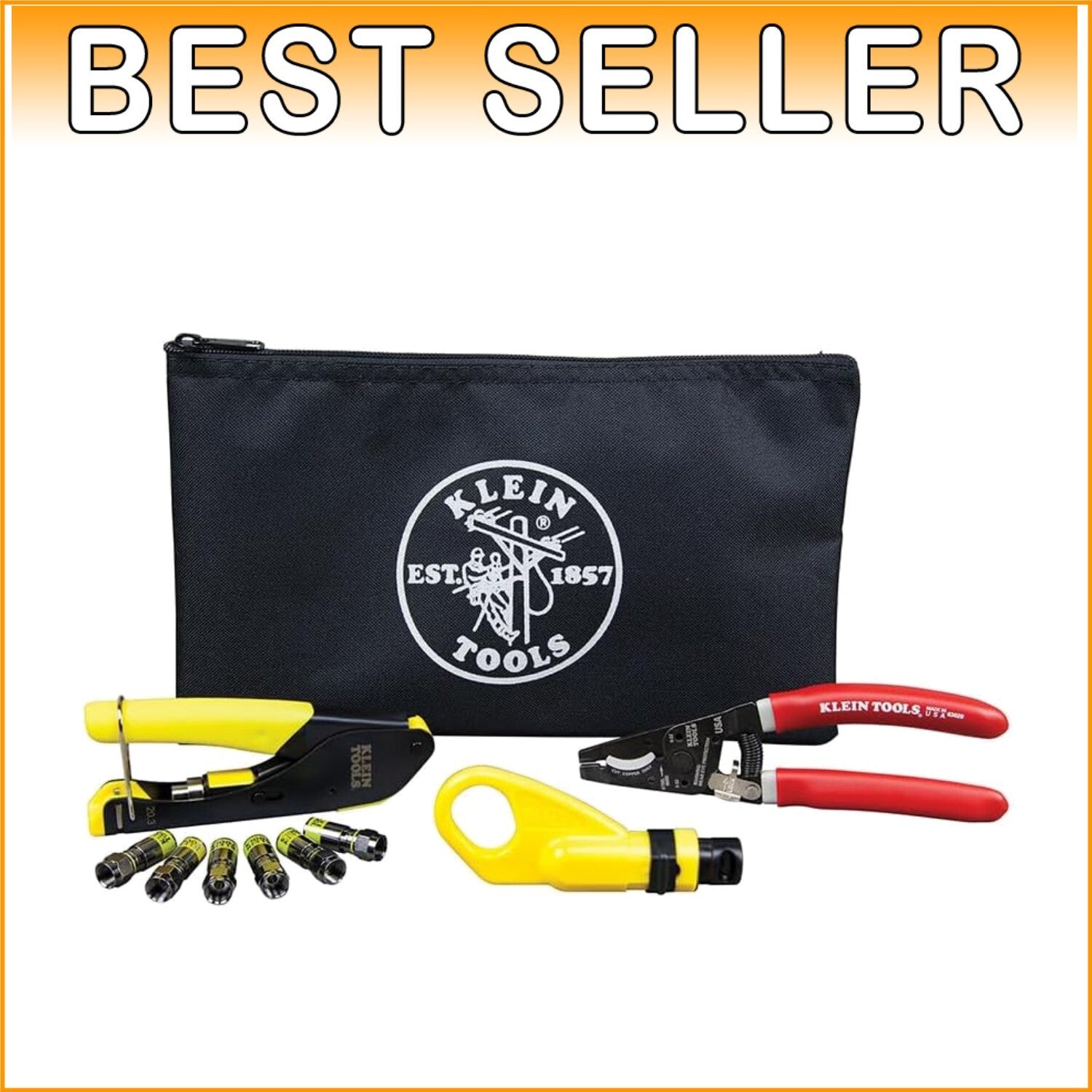 All-in-One Coaxial Cable Setup Kit: Cutter, Stripper & Connectors Incl ...