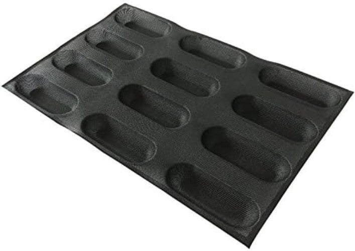Perfectly Baked Bread: Silicone Hot Dog Molds, 15.75” x 23.6” Non-Stick Design