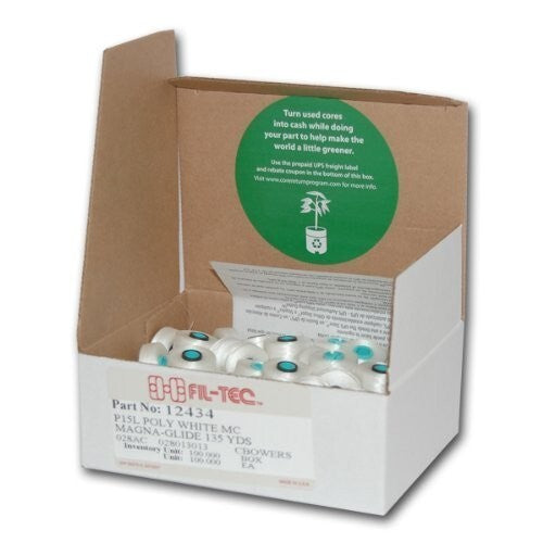 100 Count Prewound 'L' Bobbins with 60wt Polyester Thread for Sewing & Quilting