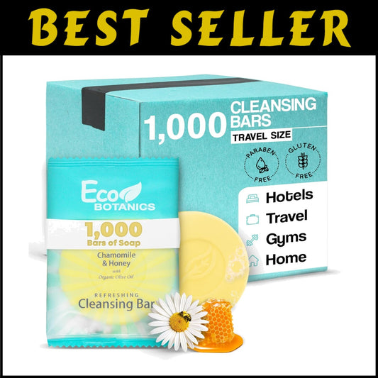 Travel-Size Luxury Cleansing Bar Soap 0.5 oz - 1000 Pack for Hotels