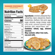 Load image into Gallery viewer, Wholesome Almond Thin Cookies - 6 Boxes Mango &amp; Coconut - Perfect Coffee Pairing