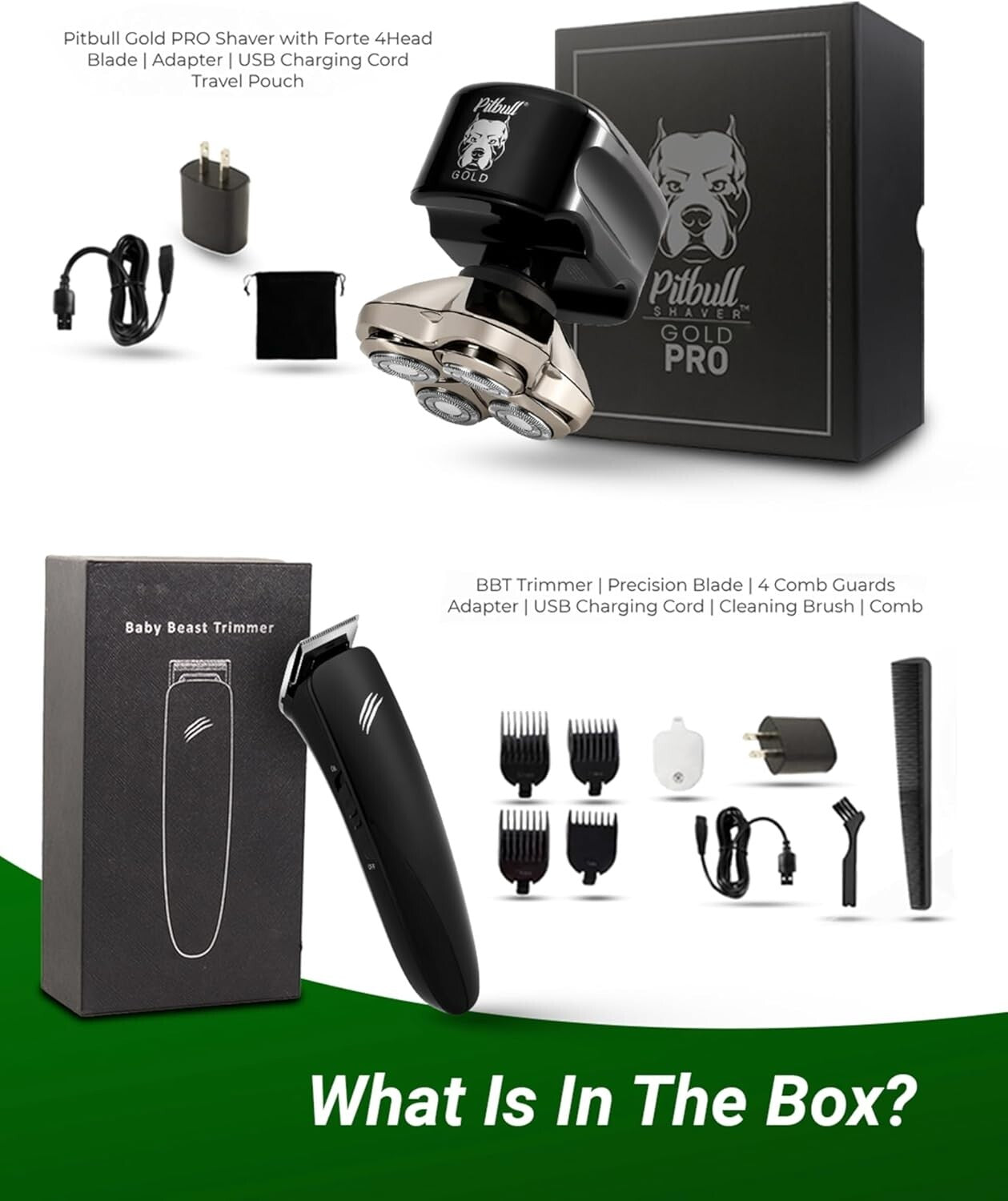 Versatile Pitbull Gold PRO 5-in-1 Shaver: Wet/Dry, Lightweight & Travel-Friendly