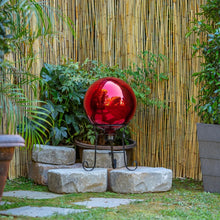 Load image into Gallery viewer, 10" Weather-Resistant Art Deco Glass Gazing Sphere for Home &amp; Garden