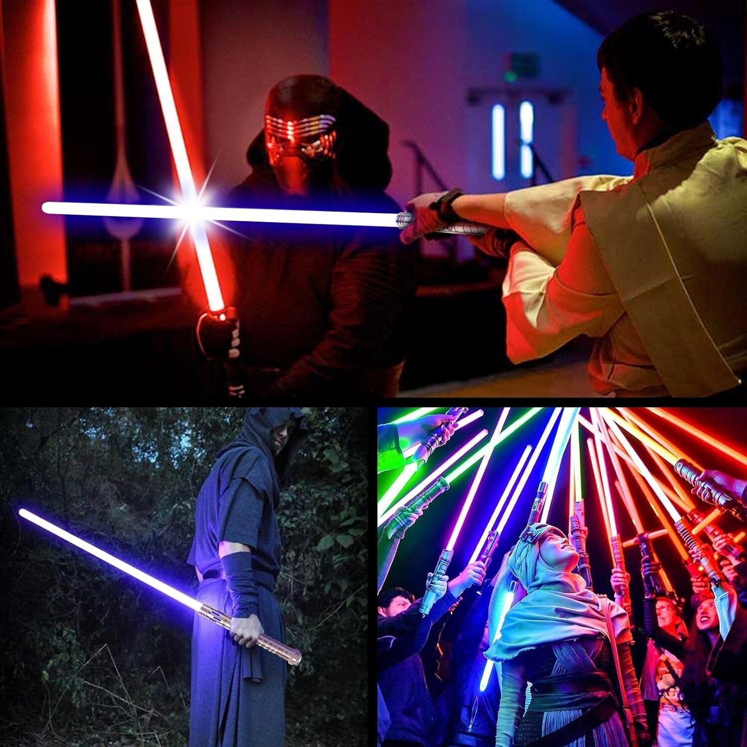 Realistic Metal Hilt RGB Lightsaber - Smooth Swing & Heavy Duty Design