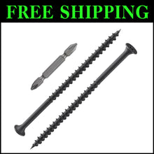 Load image into Gallery viewer, Durable 15 Lbs Coarse Threaded Black Screws - Ideal for Wood &amp; Drywall