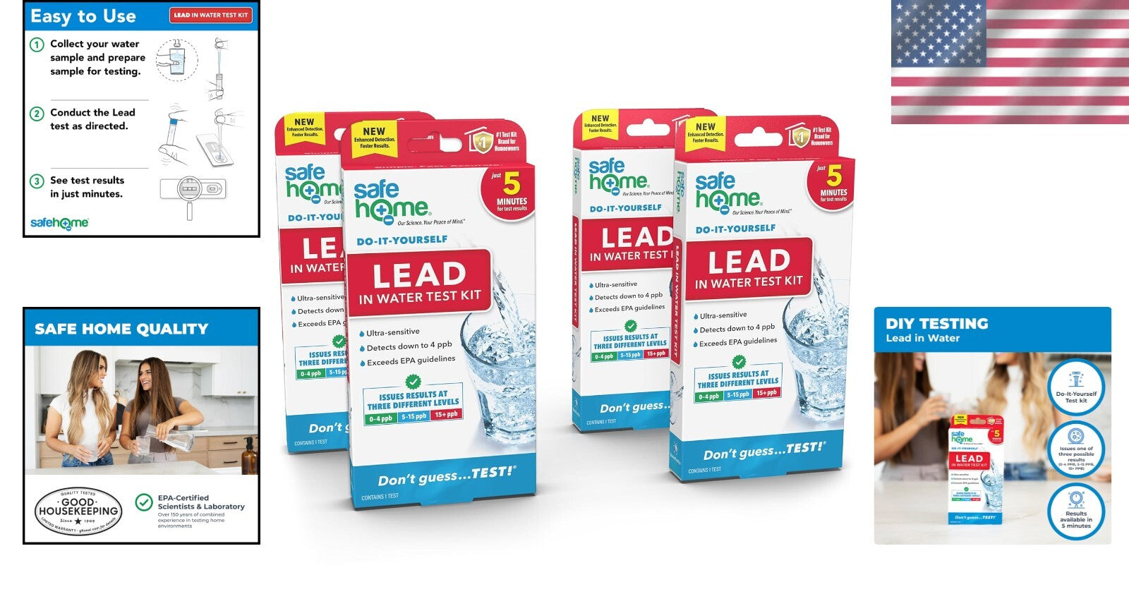 Quick 5-Minute Lead Test Kit - Independently Certified for Safe Drinking Water