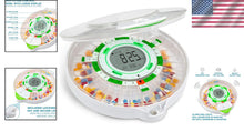 Load image into Gallery viewer, User-Friendly Pill Dispenser with 28-Day Capacity &amp; Adjustable Alert Settings