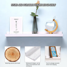 Load image into Gallery viewer, Versatile 24" White Wall-Mounted Shelves - Modern Storage for Kids &amp; Adults