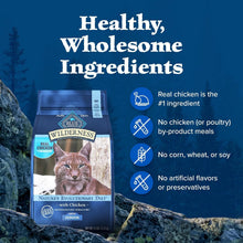 Load image into Gallery viewer, Grain-Free, High-Protein 11-lb Bag of Wilderness Chicken Cat Food for Adult Cats