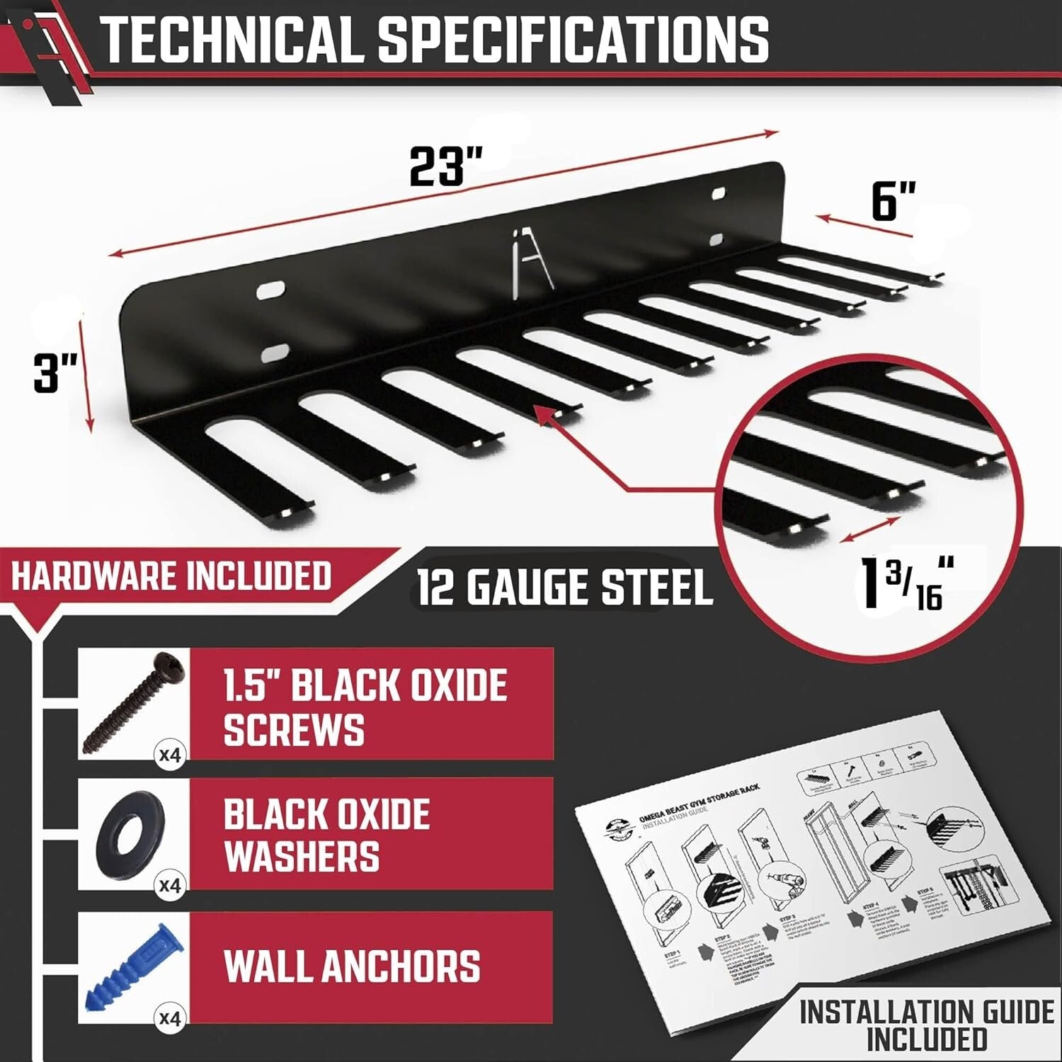 Durable 12-Gauge Steel Bat Storage Rack for Garages & Dugouts - Easy Install
