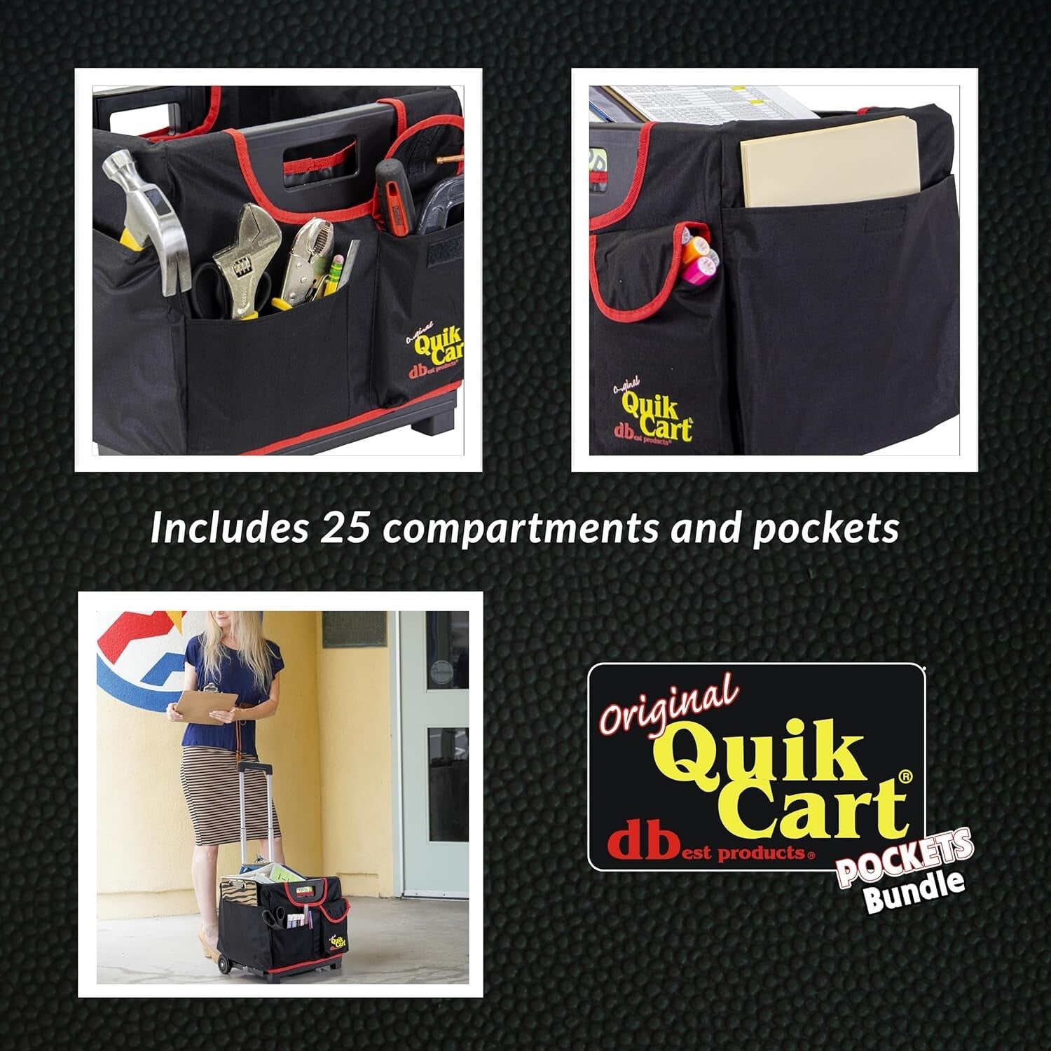 Multi-Purpose Quik Cart Pockets Sport - Perfect for Gardening and Housekeeping