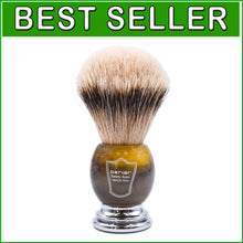 Load image into Gallery viewer, Premium 3-Band Silvertip Badger Brush with Chrome Base - Includes Stand