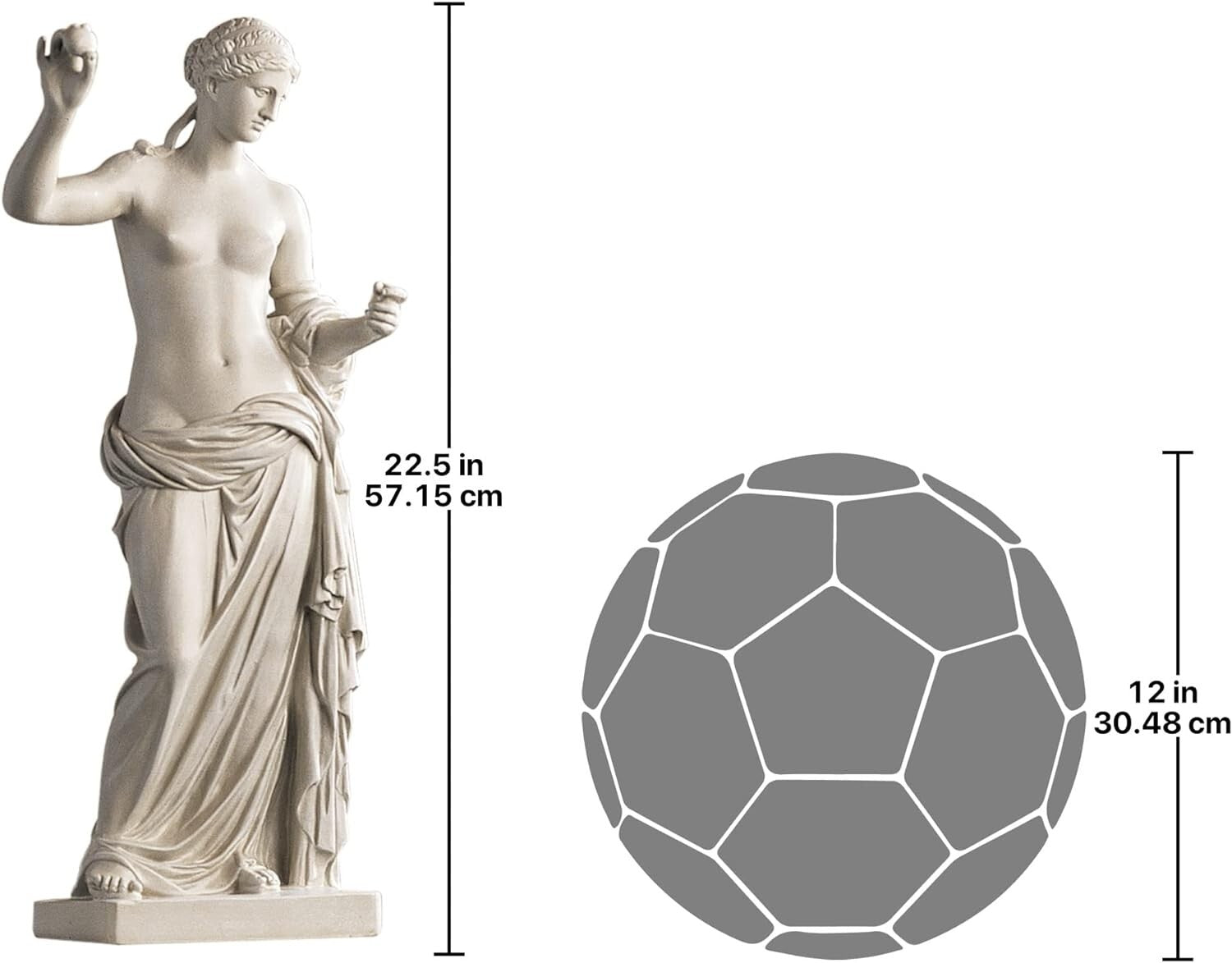 Goddess Venus of Arles: Elegant Antique-style Resin Sculpture for All Seasons