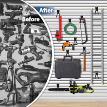 Load image into Gallery viewer, 18-Piece Heavy-Duty Slatwall Hook Set - Multi-Sized Space Savers in Black