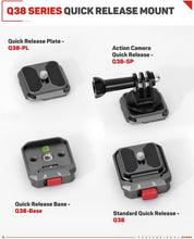 Load image into Gallery viewer, Versatile Camera Quick Release System with Arca Swiss Base for Easy Mounting