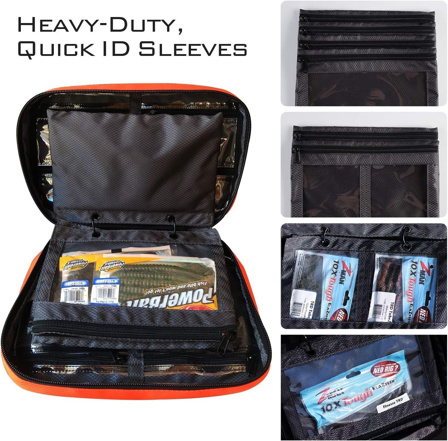 Compact Transparent Tackle Bag with Customizable Storage for Fishing Adventures