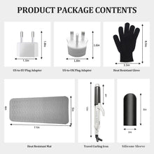 Load image into Gallery viewer, Compact Dual Voltage Travel Styler – Curling Iron with EU Plug &amp; Argan Infusion