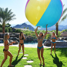 Load image into Gallery viewer, Extra Large 6 ft Inflatable Beach Ball with Quick Inflation – Fun for All Ages