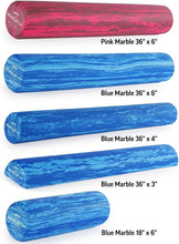 Load image into Gallery viewer, PRO-Roller Blue Soft Density Foam Roller – 36" x 6" for Recovery &amp; Yoga
