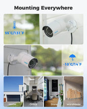Load image into Gallery viewer, Full HD 5MP Outdoor Security System - 4 Wired Cameras, 2TB Storage &amp; Easy Setup