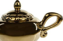Load image into Gallery viewer, Magical 32 Oz. Genie Lamp Teapot - Disney Golden Ceramic Serving Kettle