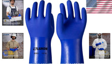 Load image into Gallery viewer, XL PVC Rubber Gloves with Breathable Liner - LANON 6 Pairs for Various Uses